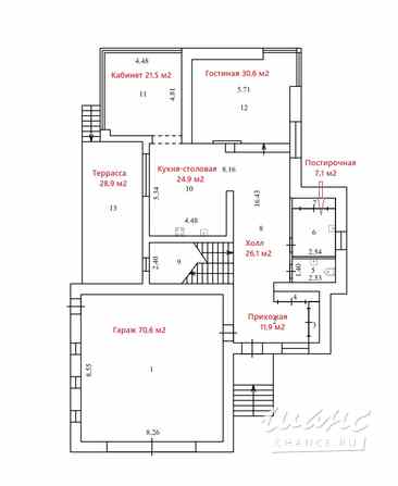 Дом 458.6 м², Элитное-М сад N11 территория снт, 16 Новосибирск - изображение 3