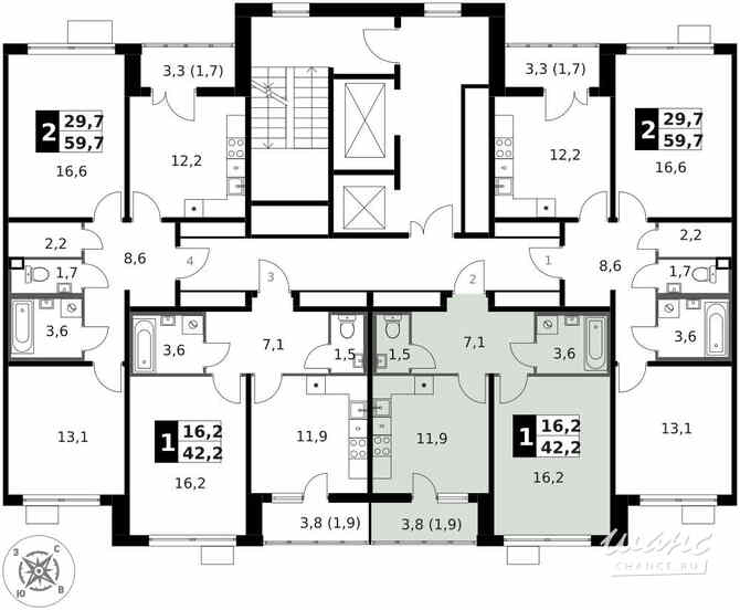 1-к квартира, 42.2 м², этаж 12/15 Москва - изображение 4