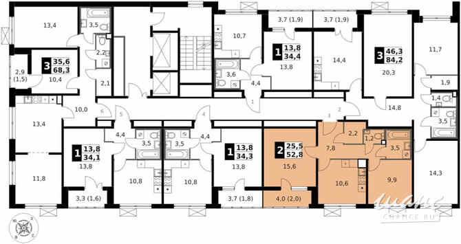 2-к квартира, 53.2 м², этаж 10/14 Москва - изображение 4