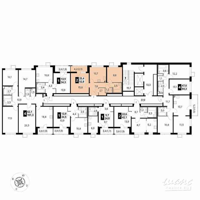 2-к квартира, 52.9 м², этаж 14/24 Люберцы - изображение 4