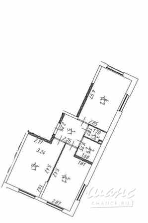 2-к квартира, 54.2 м², этаж 23/24 Москва - изображение 3