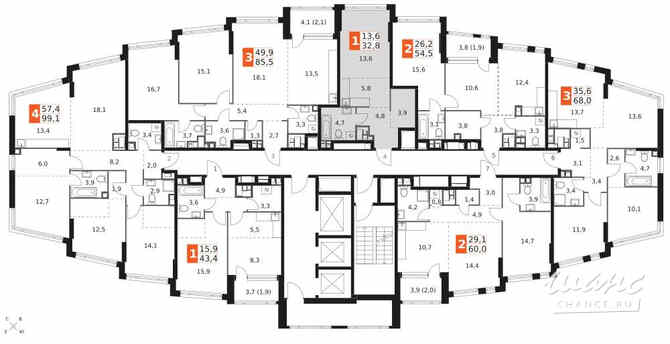 1-к квартира, 32.8 м², этаж 23/29 Москва - изображение 4