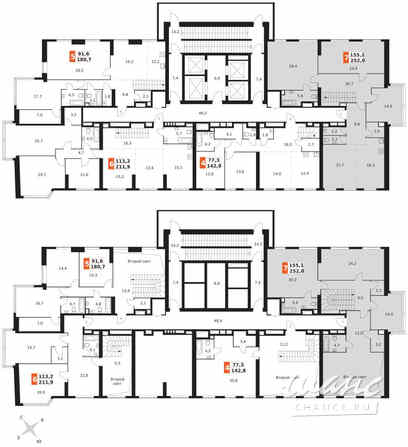 7-к квартира, 252 м², этаж 46/46 Москва - изображение 4