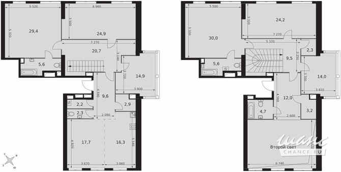 7-к квартира, 252 м², этаж 46/46 Москва - изображение 1