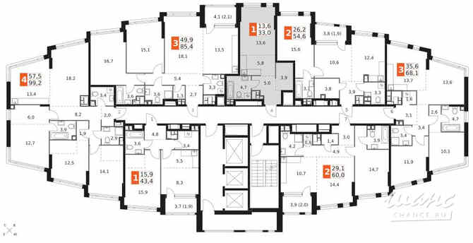 1-к квартира, 33 м², этаж 19/29 Москва - изображение 4