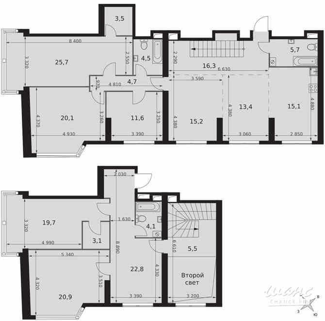 6-к квартира, 211.9 м², этаж 46/46 Москва - изображение 1