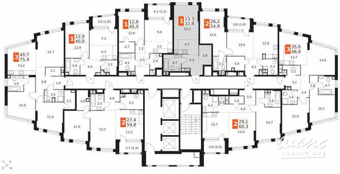1-к квартира, 32.8 м², этаж 5/29 Москва - изображение 4