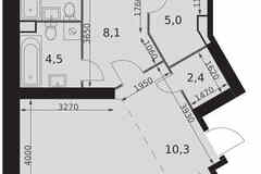 3-к квартира, 113 м², этаж 13/47