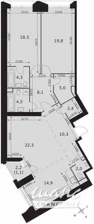 3-к квартира, 113 м², этаж 13/47 Москва - изображение 1