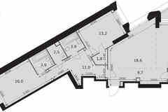 3-к квартира, 98 м², этаж 12/47