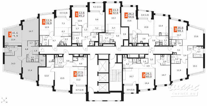 3-к квартира, 74.9 м², этаж 17/29 Москва - изображение 4