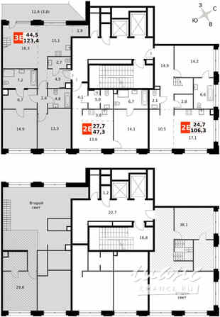 3-к квартира, 123.4 м², этаж 8/8 Москва - изображение 4