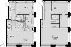 2-к квартира, 106.3 м², этаж 8/8