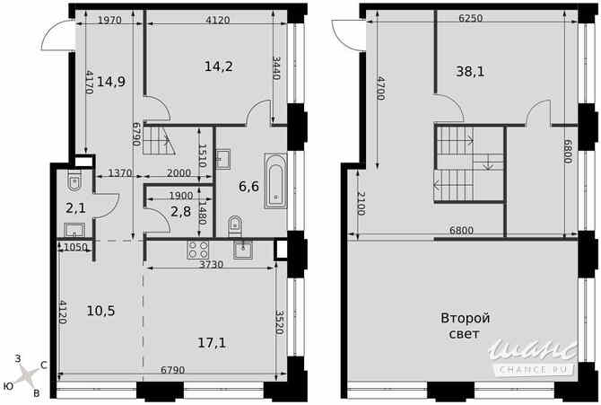 2-к квартира, 106.3 м², этаж 8/8 Москва - изображение 1