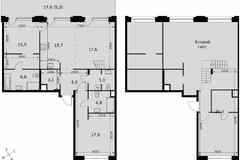 3-к квартира, 128.1 м², этаж 8/8