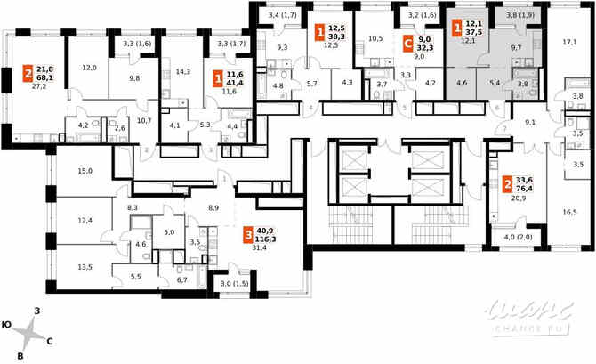 1-к квартира, 37.5 м², этаж 19/42 Москва - изображение 4