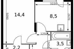 1-к квартира, 34 м², этаж 16/24
