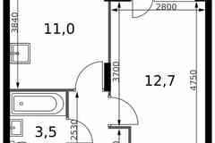 1-к квартира, 32.4 м², этаж 16/24