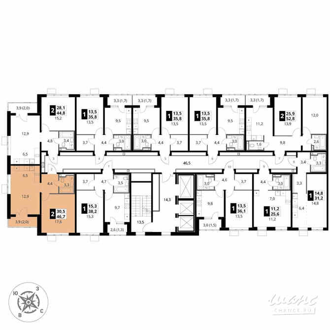 2-к квартира, 46.7 м², этаж 7/24 Москва - изображение 4