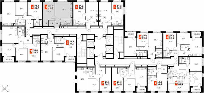 2-к квартира, 49.8 м², этаж 2/27 Москва - изображение 4