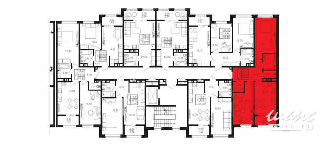 2-к квартира, 66.47 м², этаж 2/9 Крым - изображение 1
