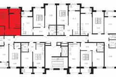 1-к квартира, 38.41 м², этаж 2/9