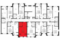 1-к квартира, 30.3 м², этаж 4/9