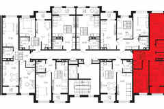 2-к квартира, 66.47 м², этаж 6/9