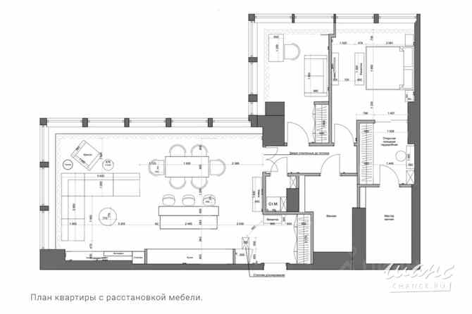 3-к квартира, 125 м², этаж 42/78 Москва - изображение 3