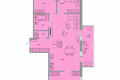 3-к квартира, 73.27 м², этаж 11/20