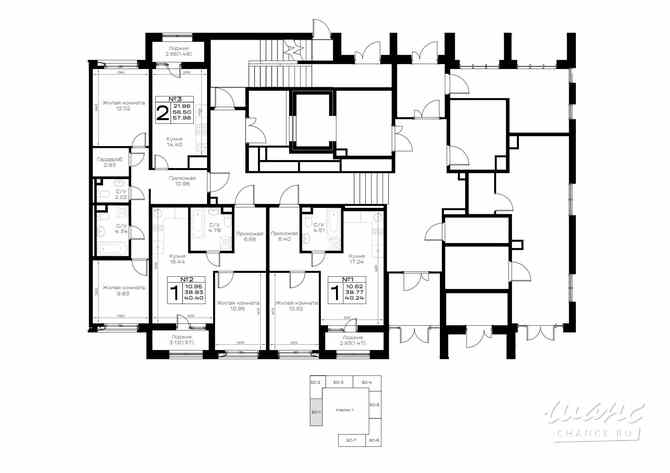 2-к квартира, 57.98 м², этаж 1/8 Всеволожск - изображение 9