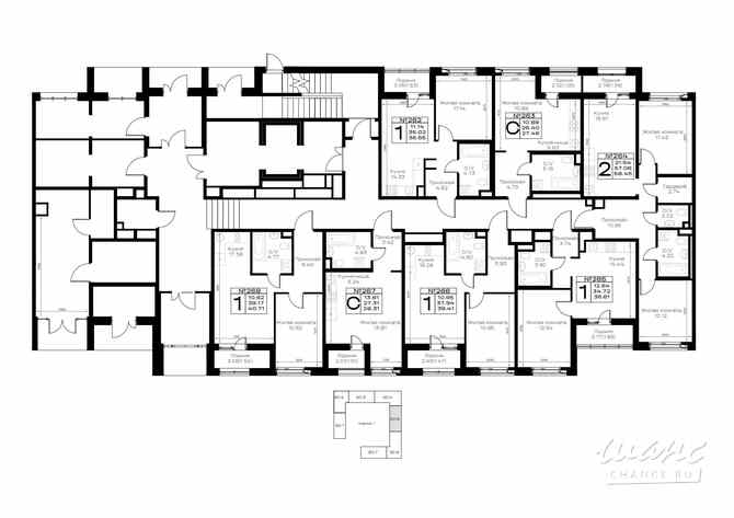 2-к квартира, 58.45 м², этаж 1/8 Всеволожск - изображение 9