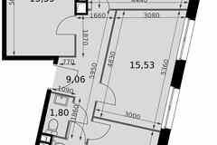 3-к квартира, 71.21 м², этаж 13/15