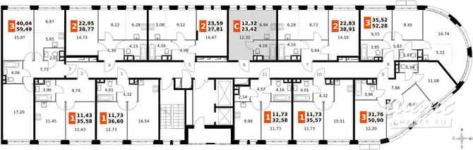 1-к квартира, 23.4 м², этаж 8/15 Москва - изображение 4