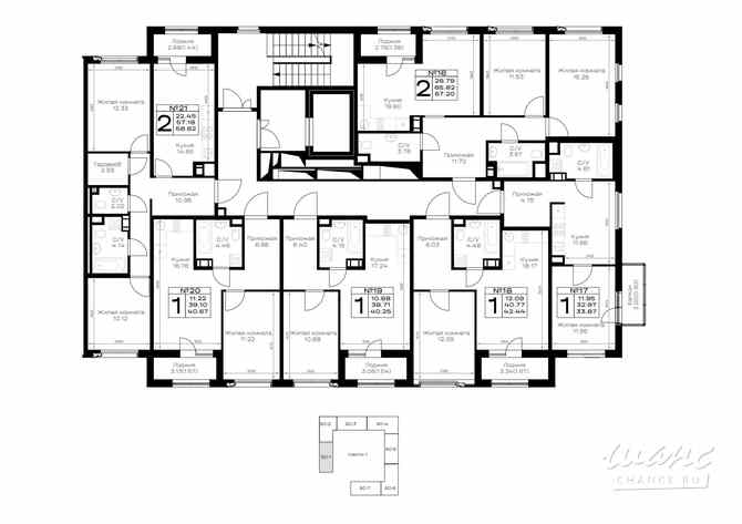 1-к квартира, 33.87 м², этаж 4/8 Всеволожск - изображение 9