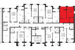 1-к квартира, 38.41 м², этаж 6/9
