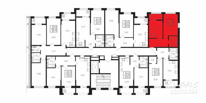 1-к квартира, 38.41 м², этаж 6/9 Крым - изображение 1