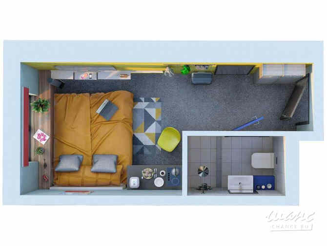 1-к квартира, 14.3 м², этаж 7/26 Санкт-Петербург - изображение 1