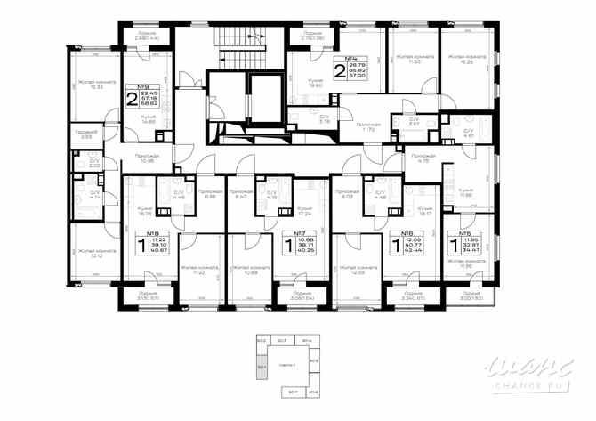 2-к квартира, 58.62 м², этаж 2/8 Всеволожск - изображение 9