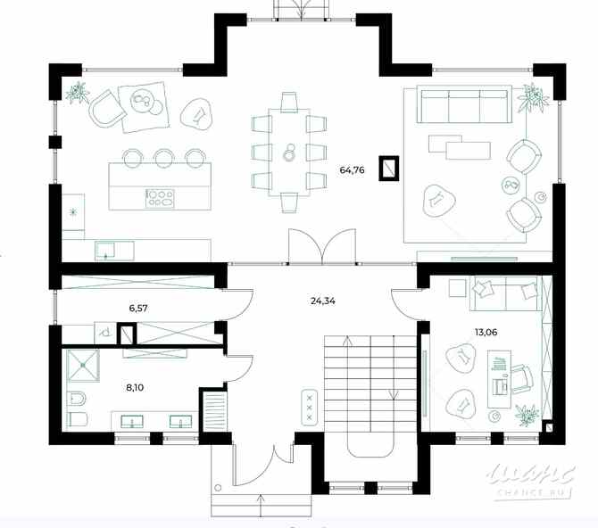 Коттедж 230 м², КП Резиденция Булатово территория, 386 Москва - изображение 3