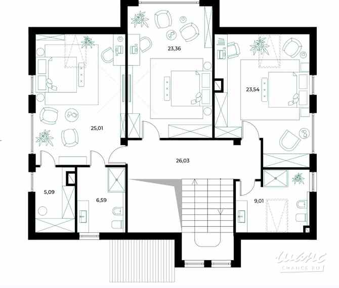 Коттедж 230 м², КП Резиденция Булатово территория, 386 Москва - изображение 4