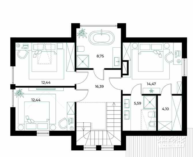 Коттедж 150 м², КП Резиденция Булатово территория, 210 Москва - изображение 4