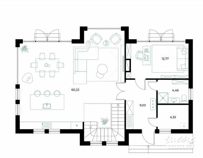 Коттедж 180 м², КП Резиденция Булатово территория, 180 Москва - изображение 3