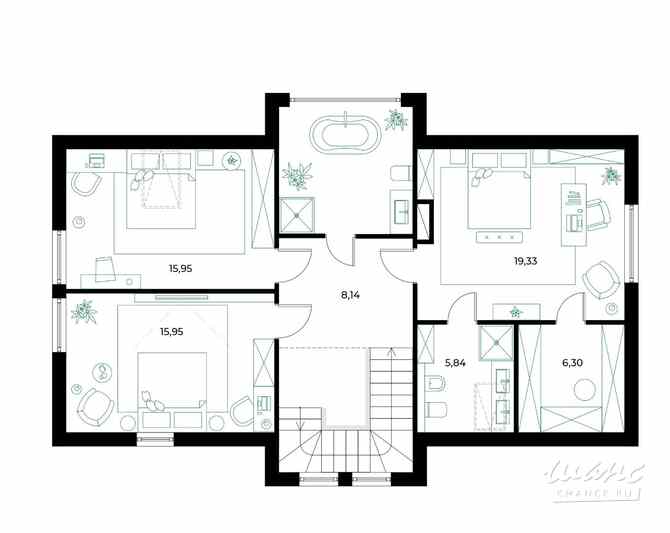 Коттедж 180 м², КП Резиденция Булатово территория, 180 Москва - изображение 4