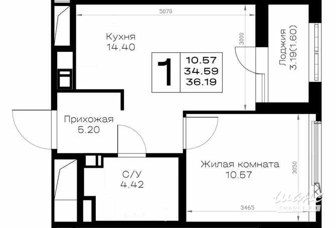 1-к квартира, 36.19 м², этаж 2/8 Всеволожск - изображение 3