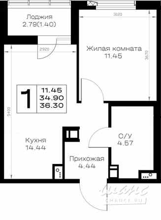 1-к квартира, 36.3 м², этаж 8/8 Всеволожск - изображение 3