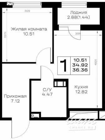 1-к квартира, 36.36 м², этаж 2/8 Всеволожск - изображение 3