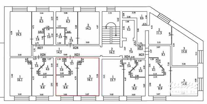 1-к квартира, 31.1 м², этаж 4/5 Рязань - изображение 3