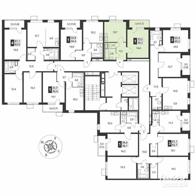 1-к квартира, 35.4 м², этаж 4/25 Люберцы - изображение 2
