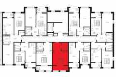 1-к квартира, 30.3 м², этаж 4/9